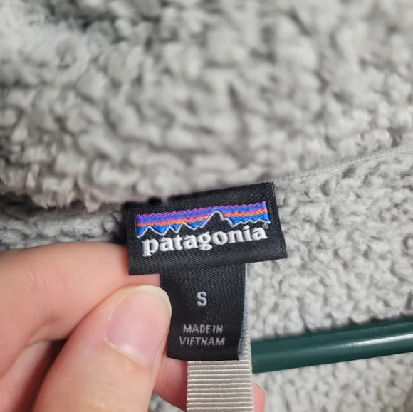 Womens Grey Patagonia Pullover Quarter Zip Sweatshirt - Picture 3 of 3